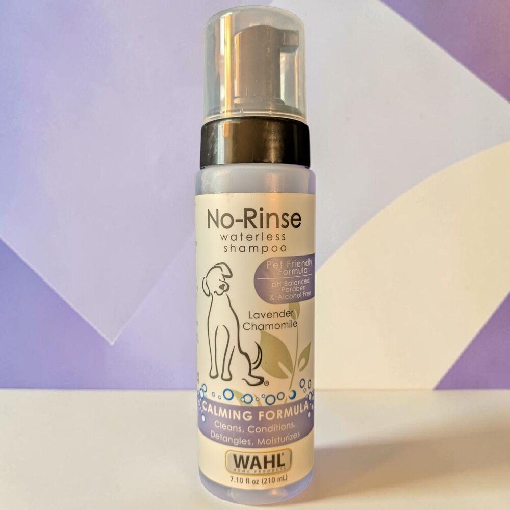 Wahl Pet Friendly Waterless No Rinse Shampoo Lavender Chamomile 7.1oz Calming